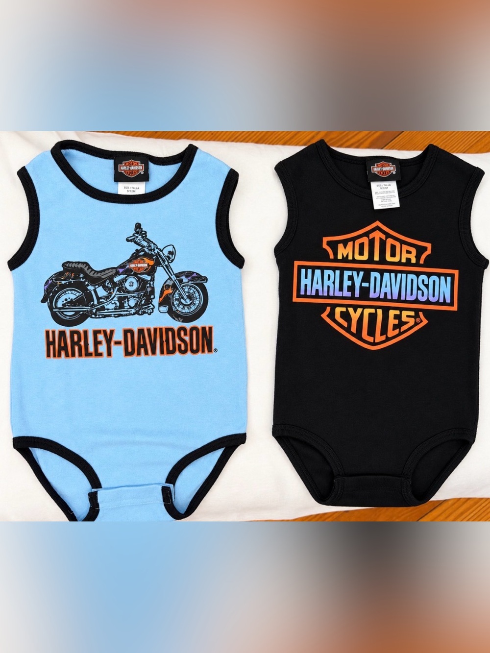 Harley-Davidson Kids Two-Pack Sleeveless Bodysuits